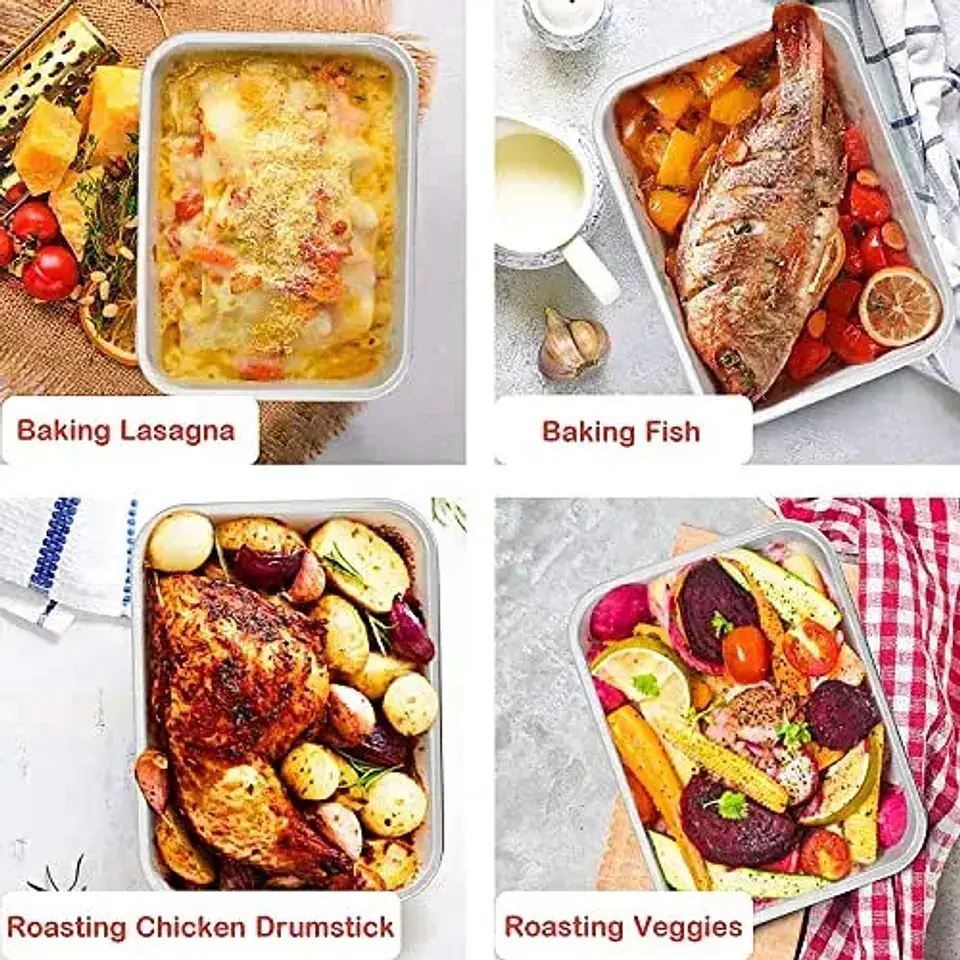 Bandeja De Acero Inoxidable Refrigeradora Comida 60x40x10 3