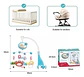 Movil Musical Cuna Bebe Proyector Control Remoto - Miniatura 7