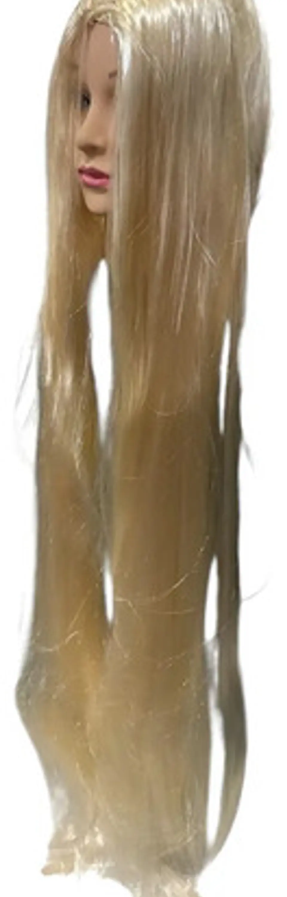 Peluca  Extralarga  Halloween Disfraz  Negra  Blanco Rubia 10