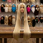 Peluca  Extralarga  Halloween Disfraz  Negra  Blanco Rubia - Miniatura 14