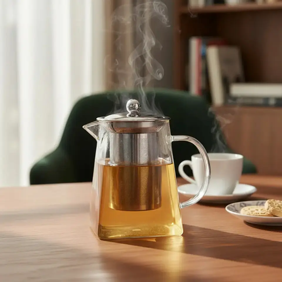 Tetera Jarra Infusora  Borosilicato De 550ml Té Aromaticas 1