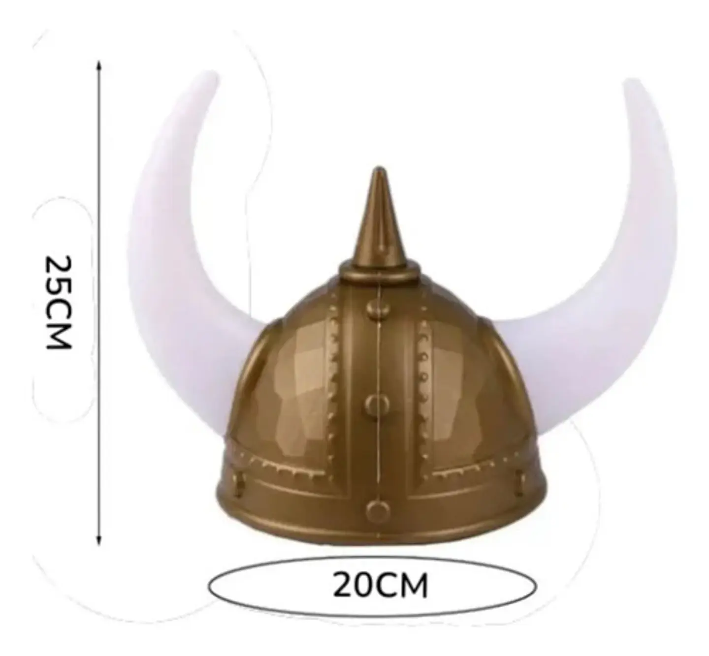 Casco Plástico Vikingo Disfraz Halloween Ref. Jhnl-0327 5