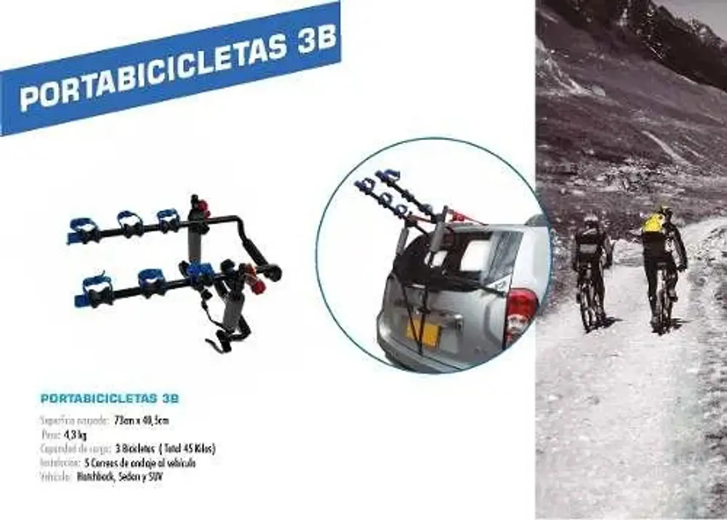 39%off Porta Bicicletas  X3 Carrier Soporte Carro  Ciclas 3