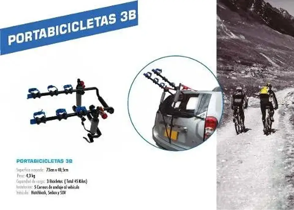 39%off Porta Bicicletas  X3 Carrier Soporte Carro  Ciclas 3