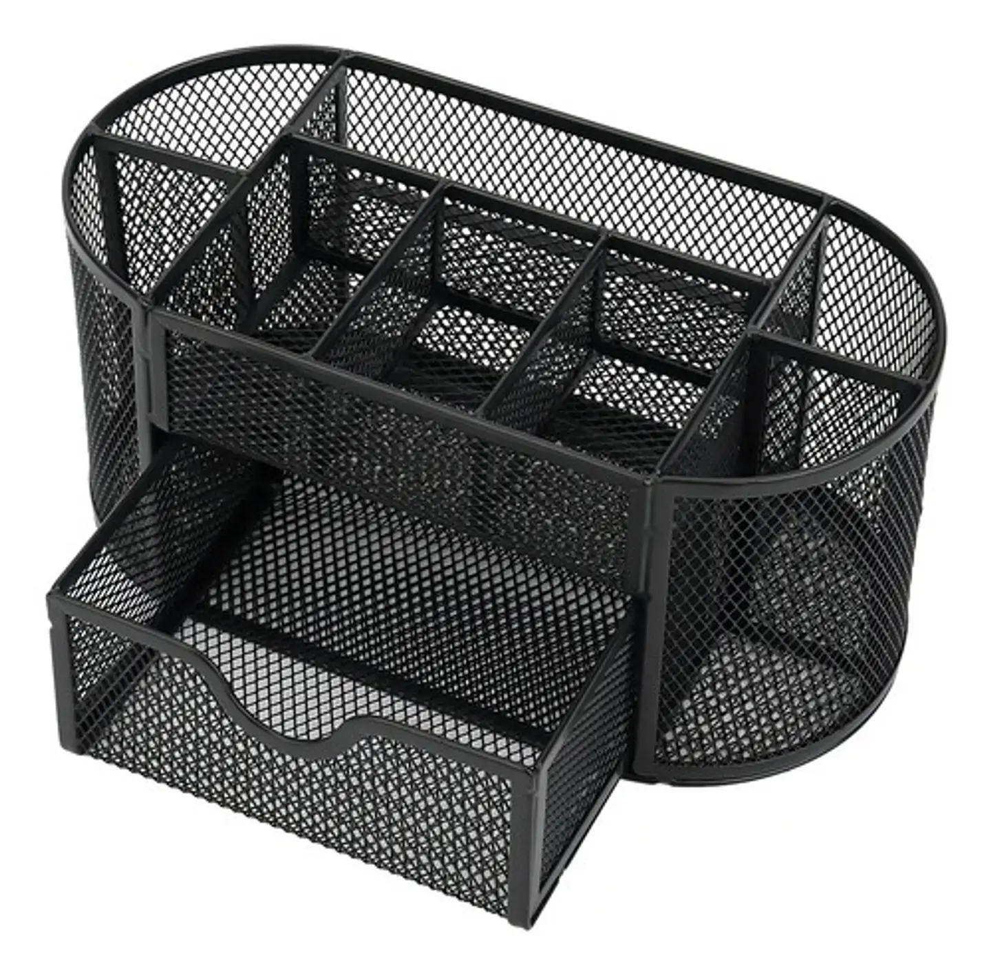 Organizador De Escritorio Malla Metalico Lapices Oficina Go-0131 Color Negro 2