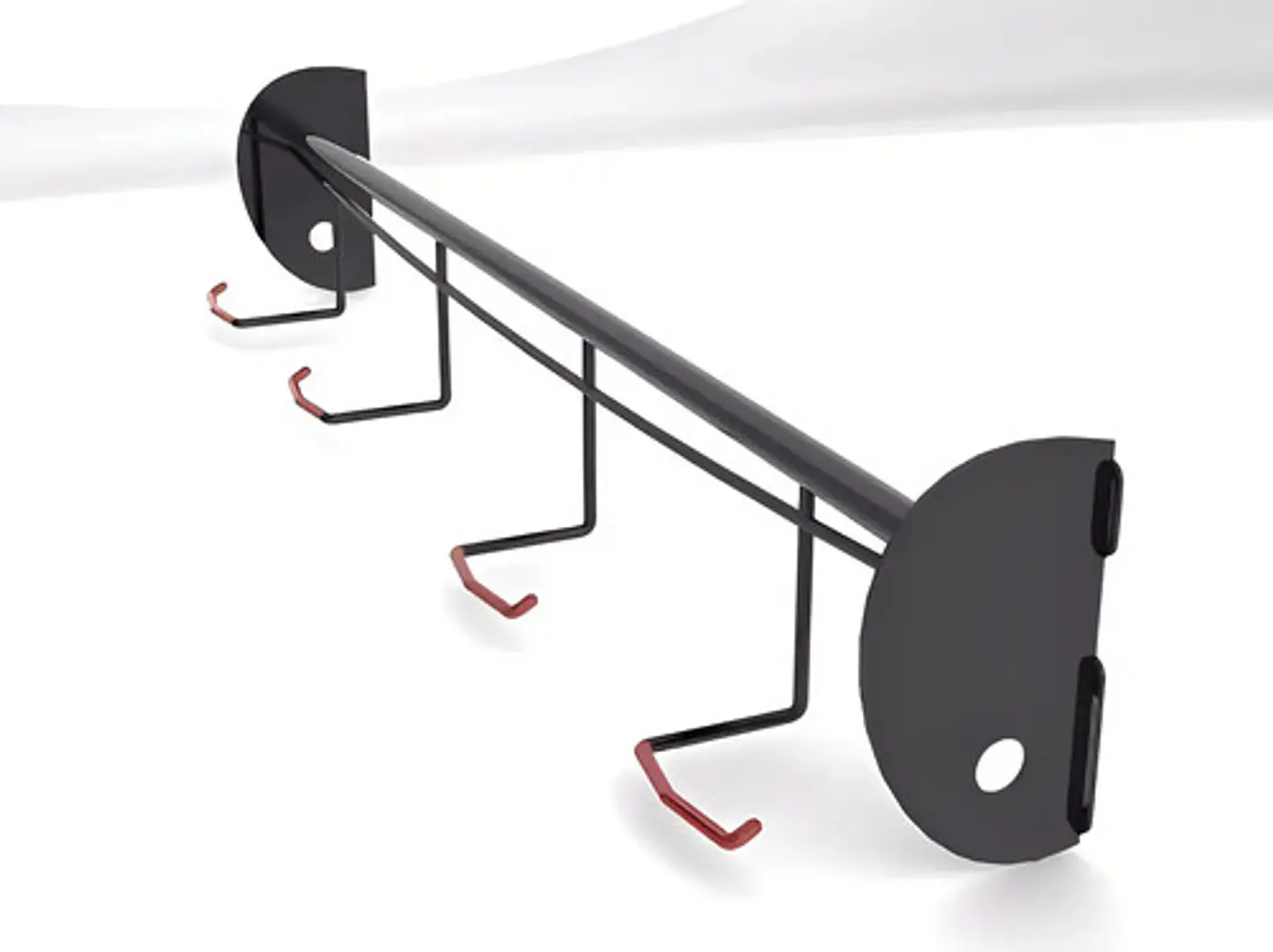 Soporte Bicicletas Pared Horizontal Ab Percha X4 130kg Negro 1