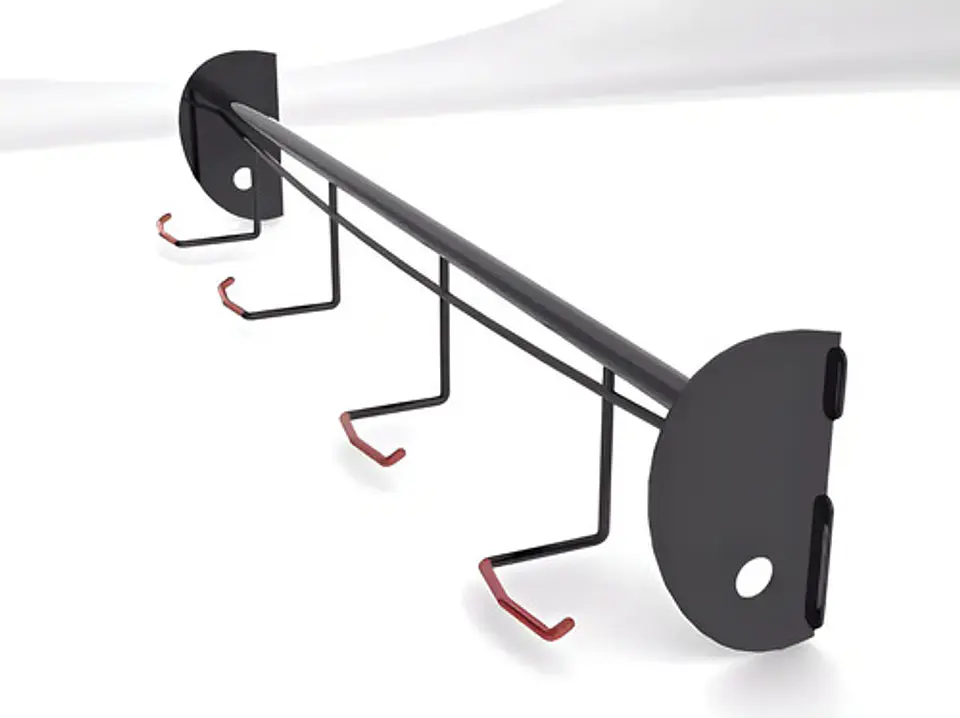 Soporte Bicicletas Pared Horizontal Ab Percha X4 130kg Negro 1