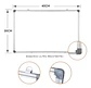Tablero Corcho Acrilico Magnetico 40 X 30 Doble Faz Oficina - Miniatura 4
