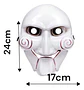Máscara Mitad Del Rostro Gift Jigsaw Halloween Blanco Plástico M005 - Miniatura 3
