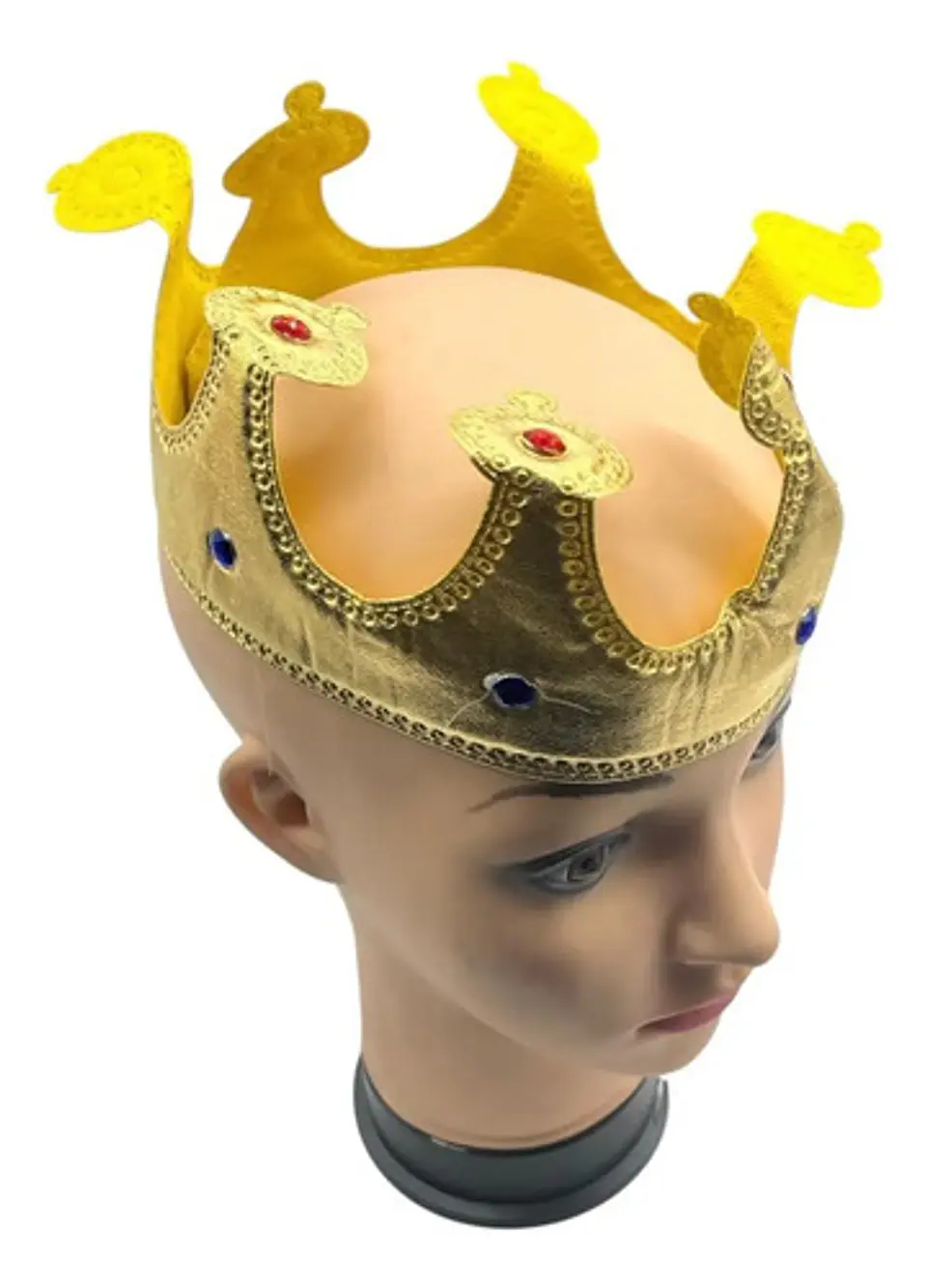Corona Amarilla Princesa Disfraz Halloween Plástico Ajustable Macrooutlet Amarillo 3