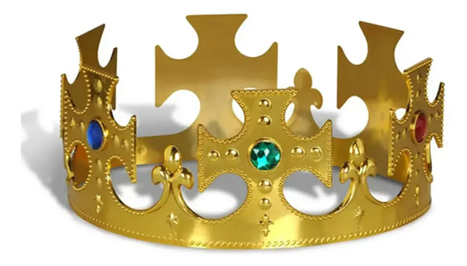 Corona Ajustable Para Fiestas, Rey, Reina, Príncipe Y Princesa, Color Dorado Dorada 2