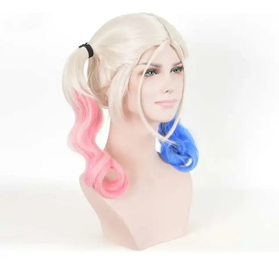 Set Harley Quinn Bate Ensangrentado + Peluca Halloween   2