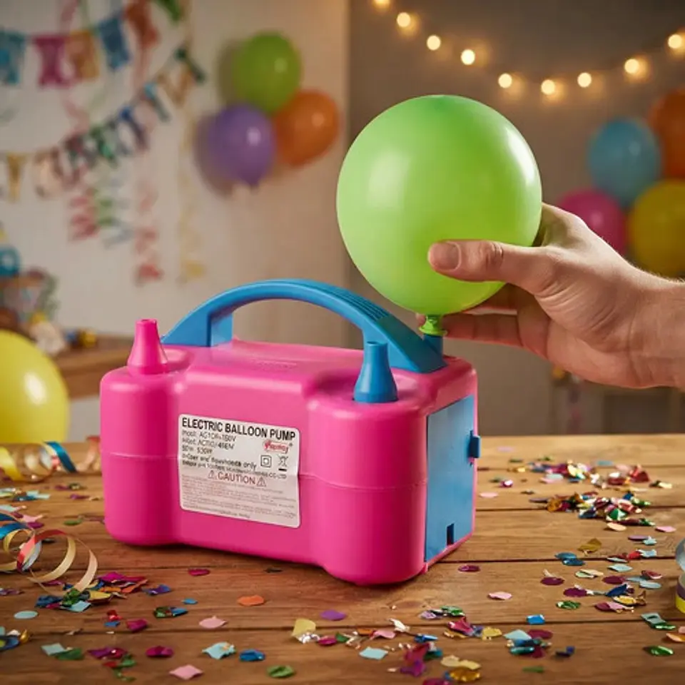 Bombas Inflador Globos Electrico Doble Boquilla Bomba 600w 1