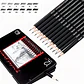Lápiz Graduado De Dibujo X 12 Unds. Estuche Metálico Negro - Miniatura 1