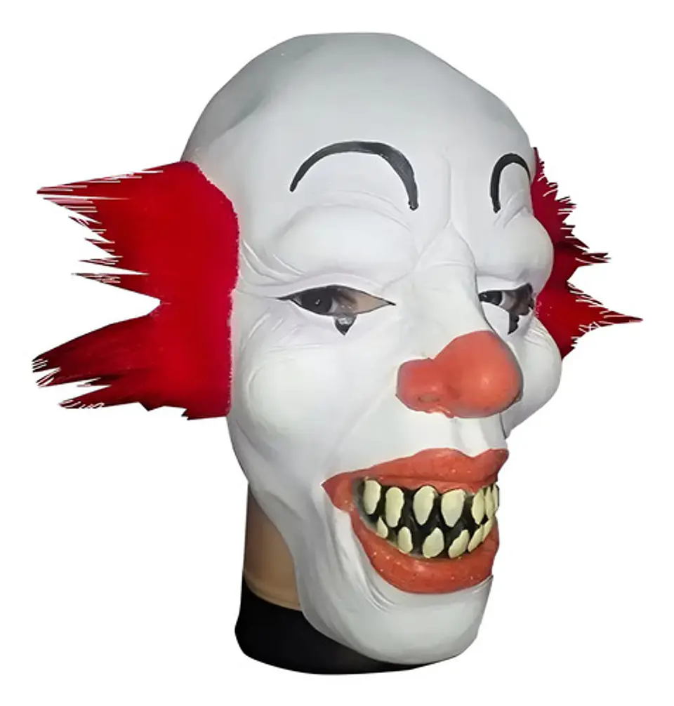 Máscara Payaso Maligno La Purga Halloween Adulto Blanco JO Modelo 9005 1
