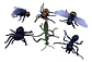 Figuras De Plastico Pvc Medianas Con Diseño De Insectos 6 U. - Miniatura 1