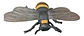 Figuras De Plastico Pvc Medianas Con Diseño De Insectos 6 U. - Miniatura 3