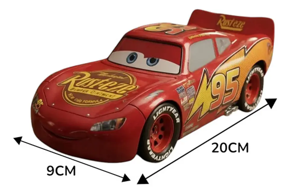 Carro Rayo Mcqueen Escala 1:24 Rust-eze 95 Coleccionable 5