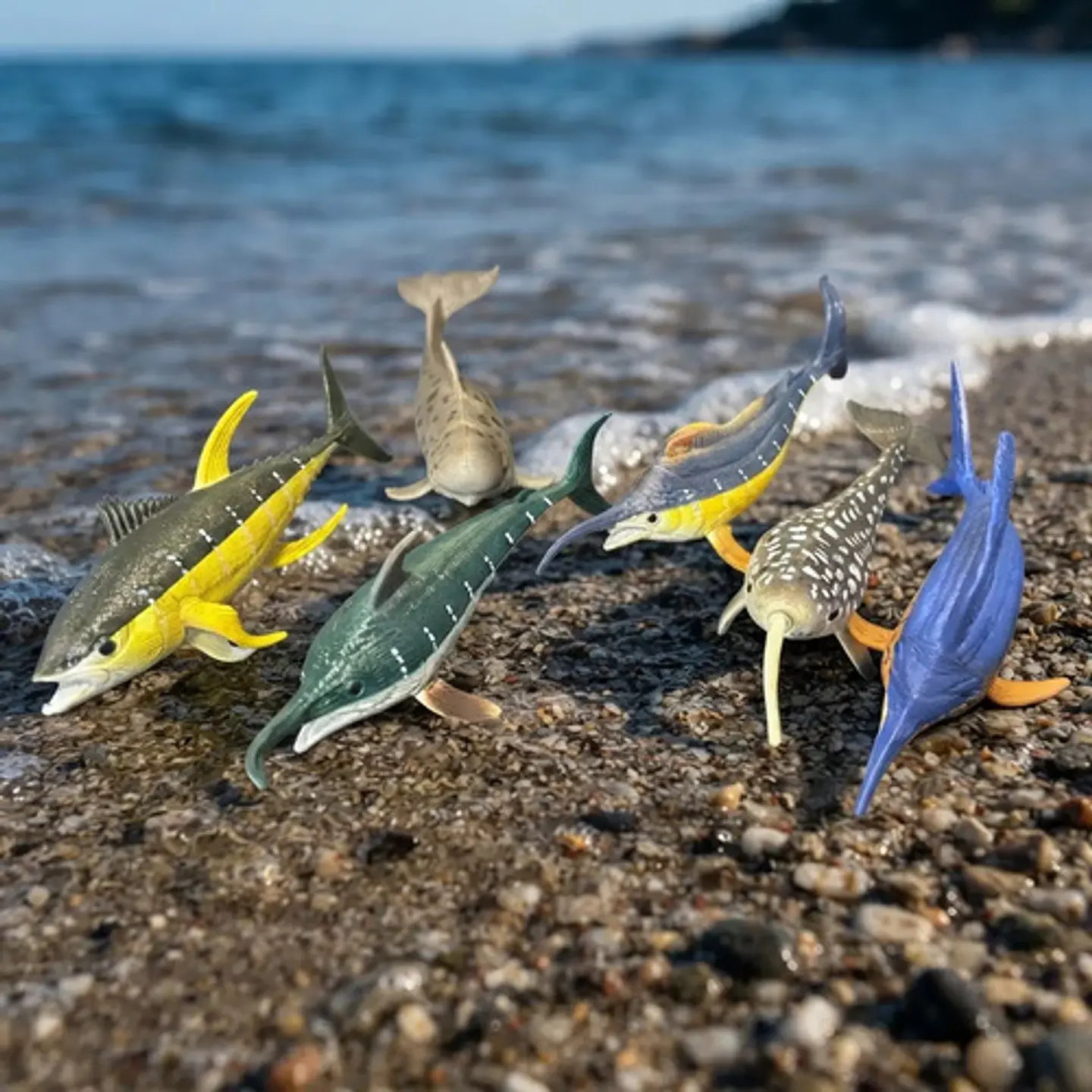 Animales Marinos X 6 Macizos Medianos Peces Maqueta Bolsa 1