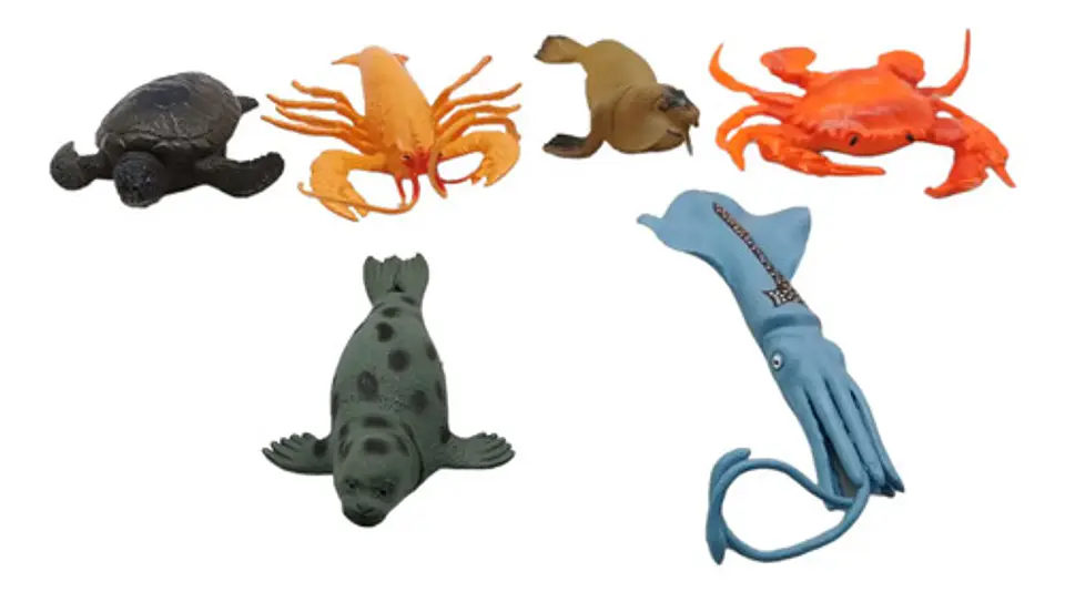 Animales X6 Marinos Cangrejo Mediano Bolsa  3