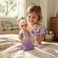 Muñeca Princesa Elsa Vestido Morado Varita Mágica Sonidos - Miniatura 4