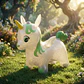 Unicornio Saltarín Inflable Montable Escarcha Luces Sonidos - Miniatura 3