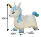 Unicornio Saltarín Inflable Montable Escarcha Luces Sonidos - Miniatura 5