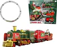 Tren Navideño Luces Sonidos Vapor 2 Vagones Arbol Carga Usb - Miniatura 1