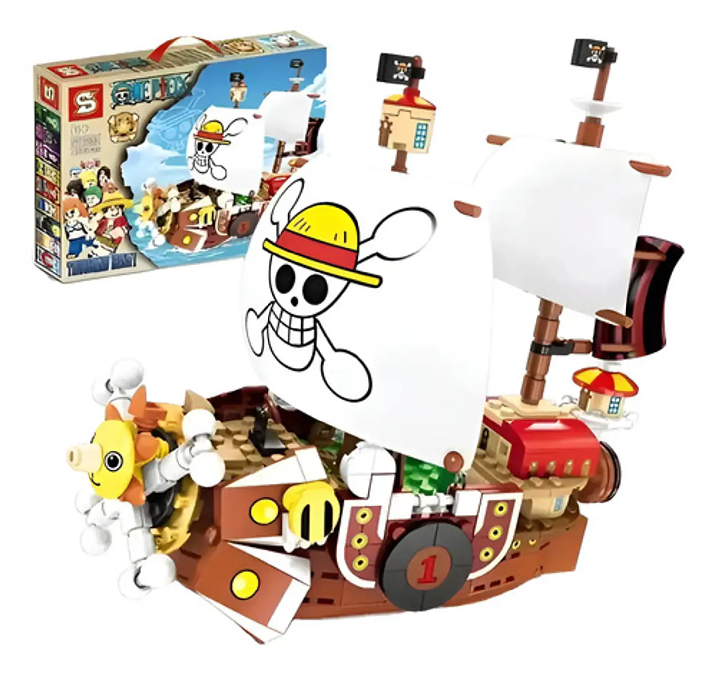 Barco One Piece Armable Thousand Sunny Barco Luffy Bloques 1