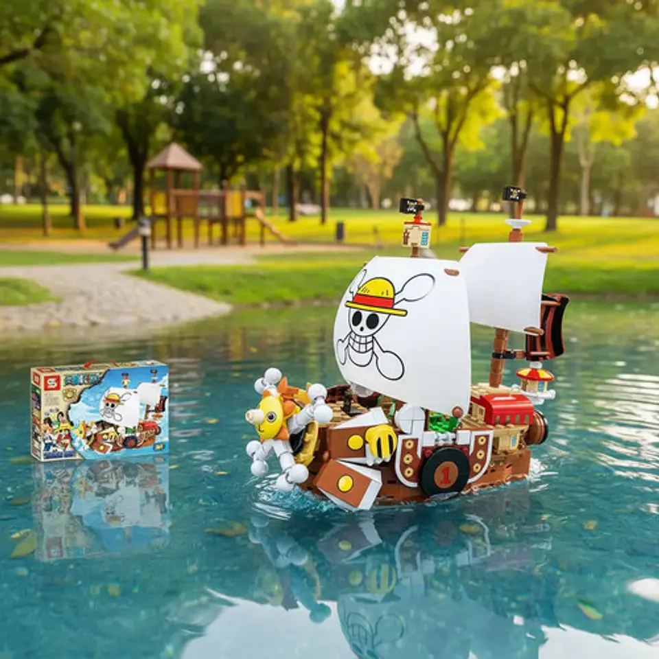 Barco One Piece Armable Thousand Sunny Barco Luffy Bloques 3