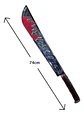 Machete De Plástico Ensangrentado Para Disfraces - Miniatura 4