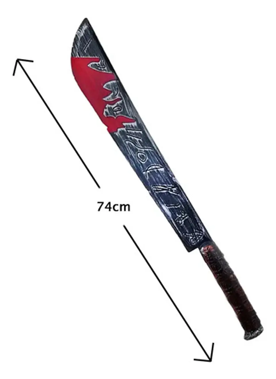 Machete De Plástico Ensangrentado Para Disfraces 4