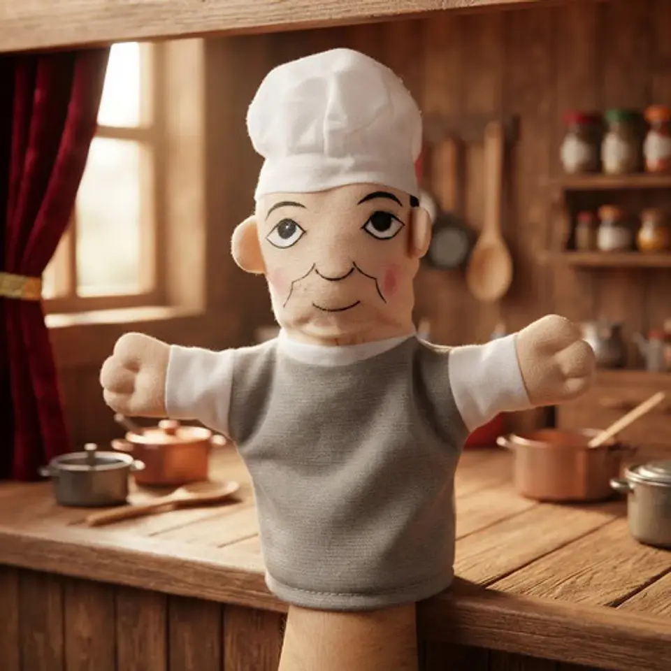Títeres Peluche Profesiones Niños Personajes Marionetas 3