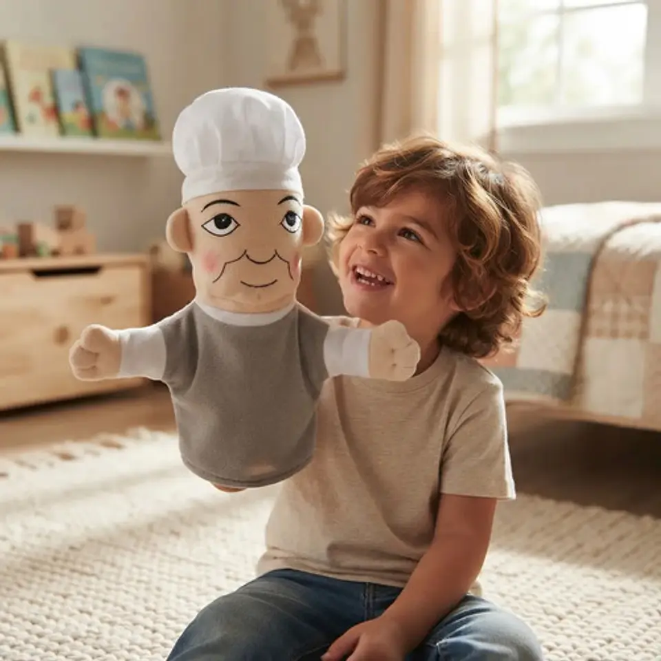 Títeres Peluche Profesiones Niños Personajes Marionetas 4