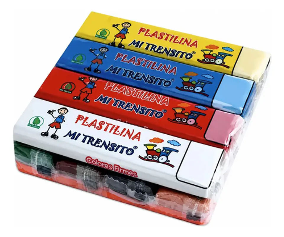 Plastilina En Barra Mi Trensito Surtida  X 12 Unidades Surtida 1