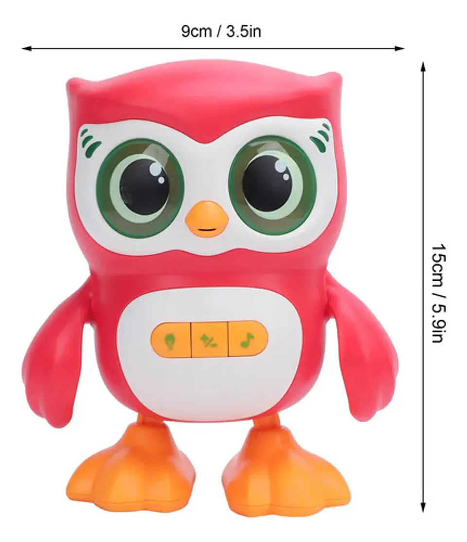 Búho De Juguete Musical Interactivo Para Bebé Luces Y Sonido 4