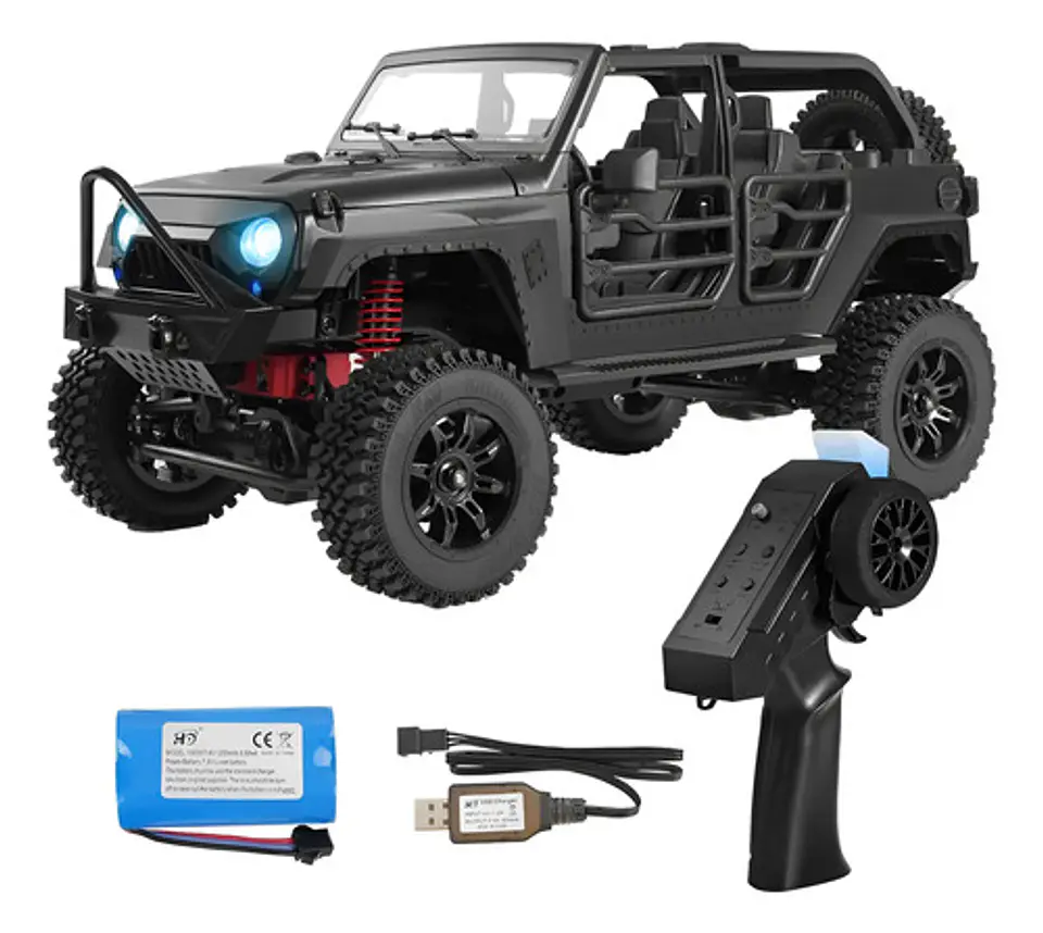 Carro Control Remoto Jeep 4x4 Todo Terreno Con Batería Recar 1