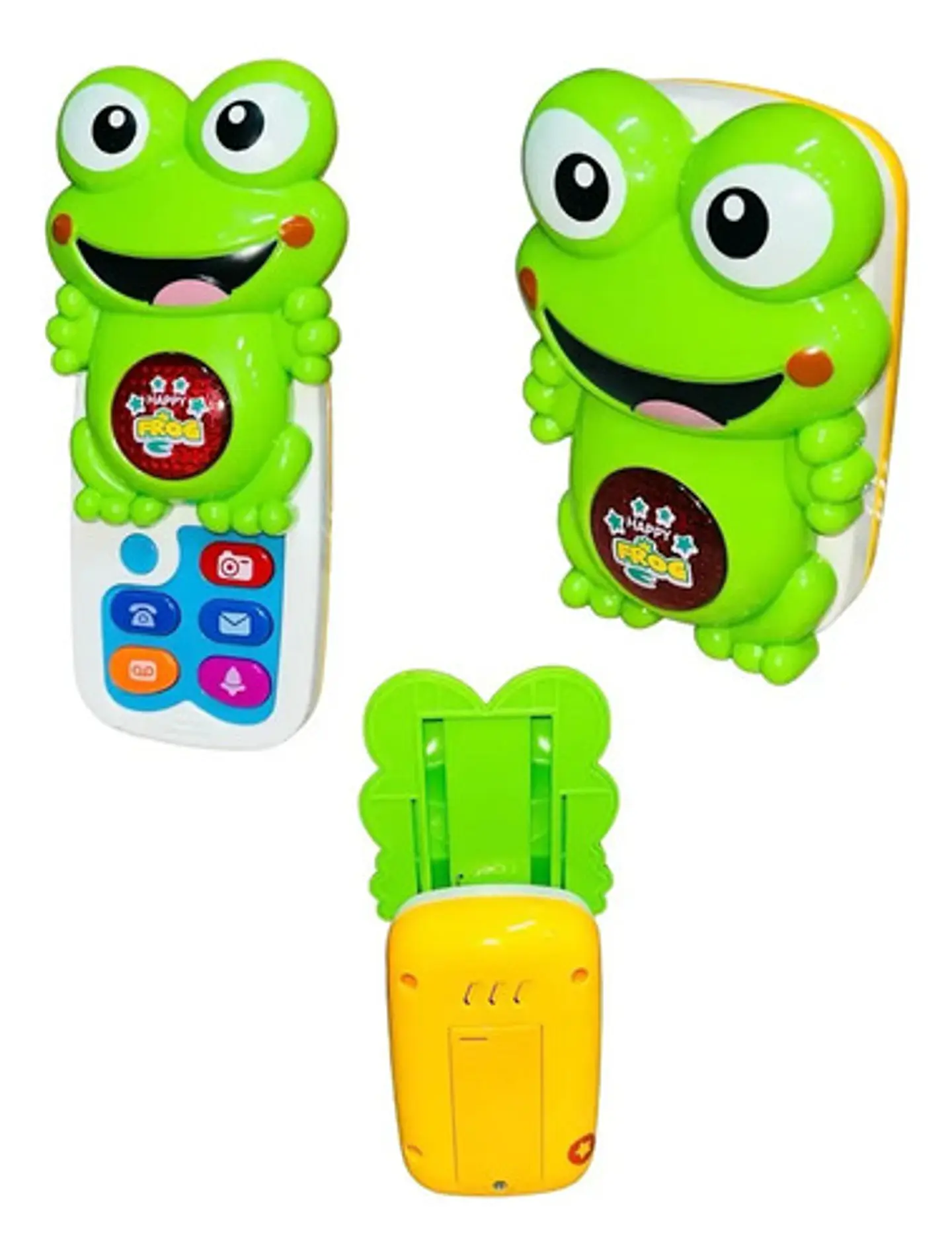 Teléfono De Juguete Rana Frog Sonidos Con Botones De Colores 3