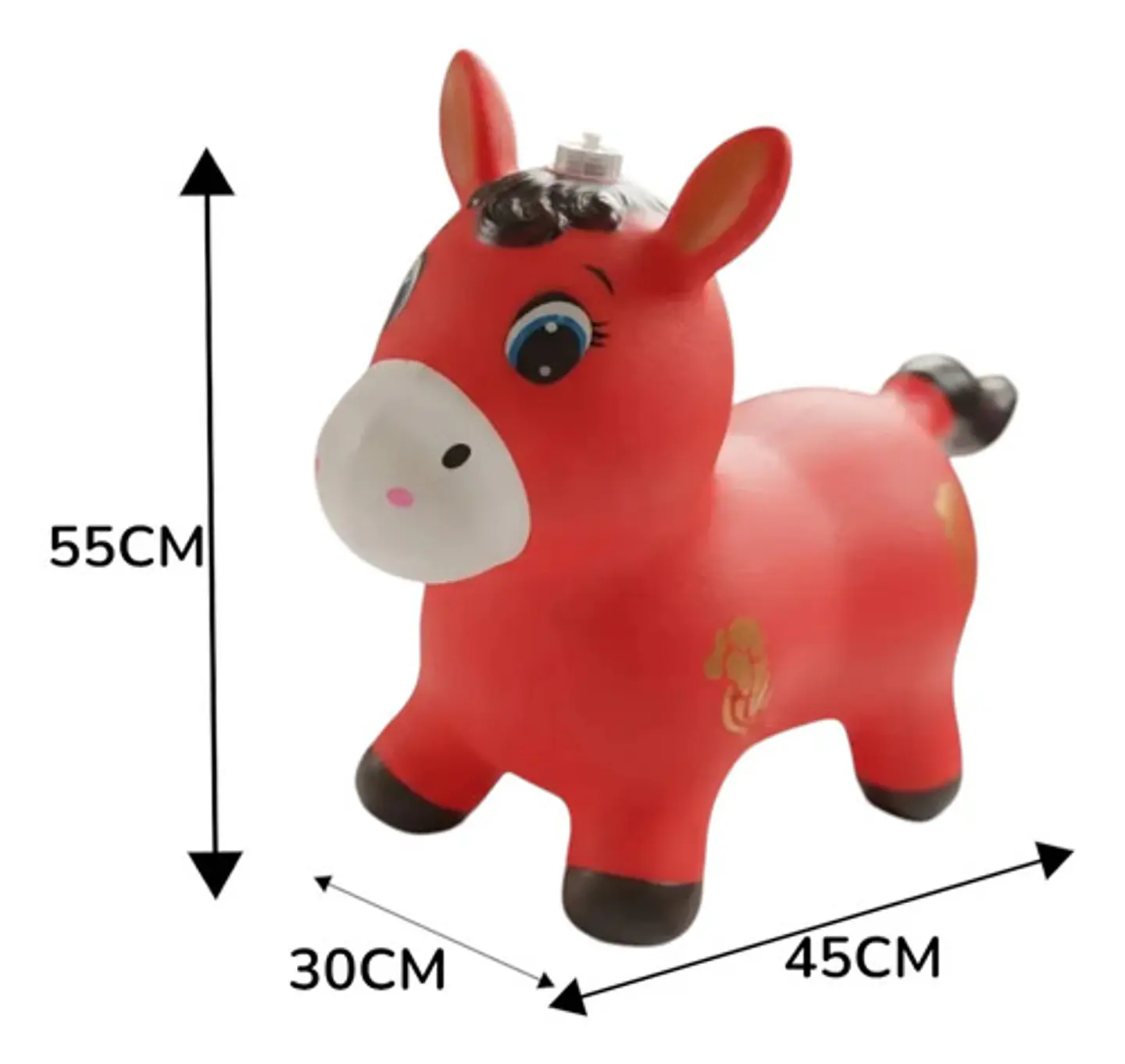 Caballito Burrito Saltarín Sonidos Inflable Montable Niños 5
