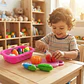 Canasta De Juguete Con Frutas Y Verduras Plásticas Para Coci - Miniatura 2