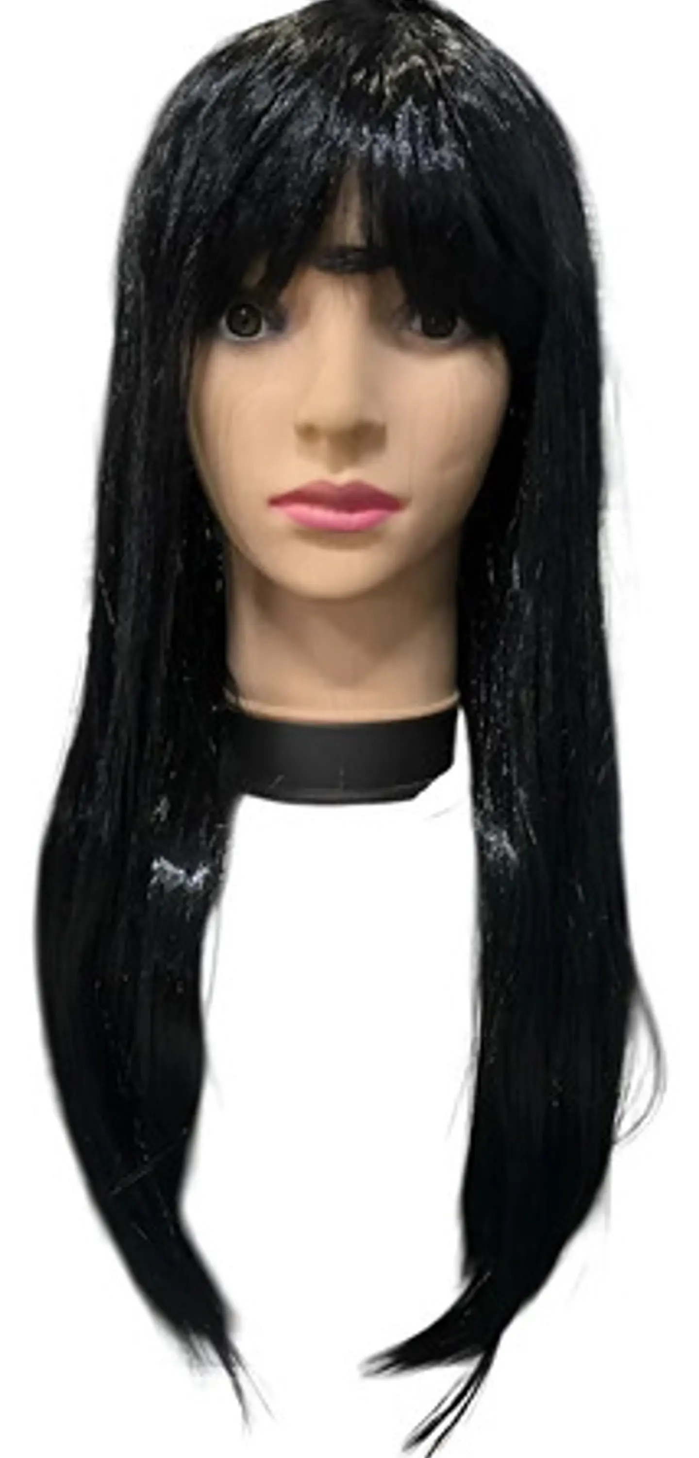 Peluca 68044 Larga  Halloween Disfraz  Amarilla Mona 10
