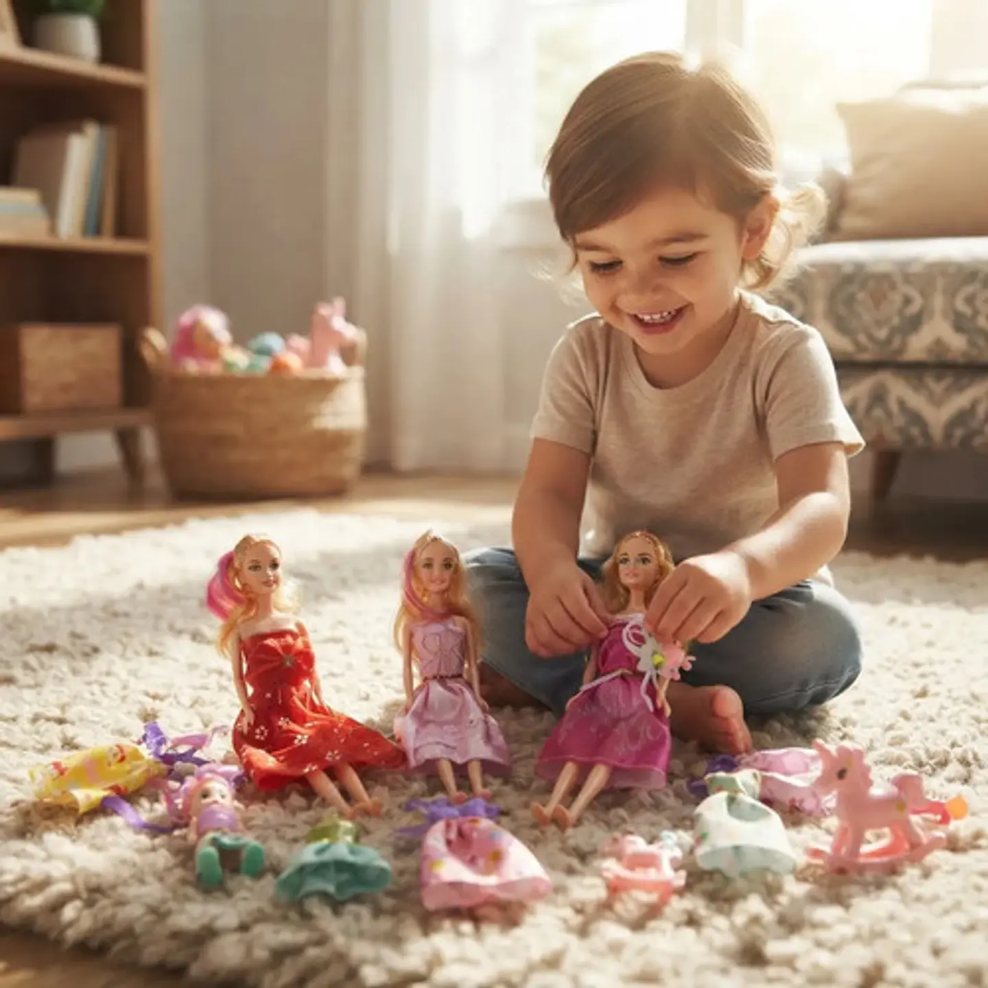 Muñeca Con Bebe Surtidas Vestidos Y Accesorios Unicornio 3