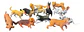 Set De 12 Animales Plásticos Razas De Perros Juguete Figuras - Miniatura 2