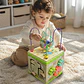 Cubo Didáctico De Madera Con Laberinto Y Reloj Para Niños - Miniatura 4