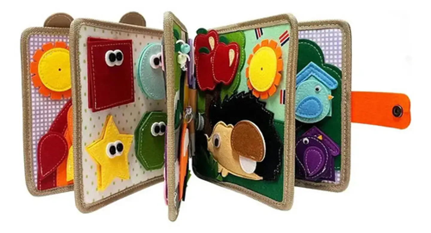Libro Sensorial De Fieltro Montessori - Edición Jirafa 4