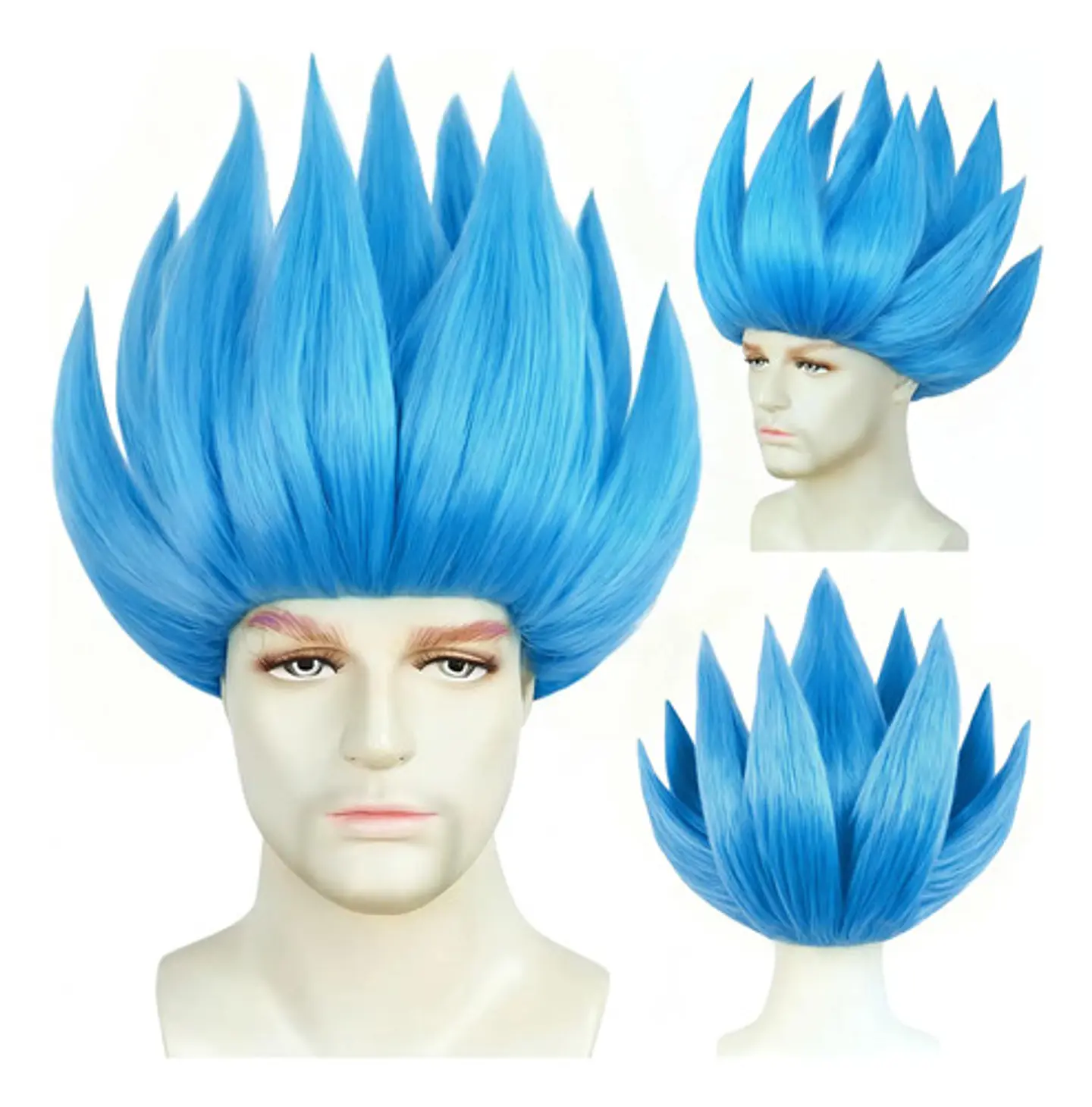 Peluca Goku Halloween Disfraz Niños Sayayin Dragon Ball Z  5