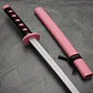 Katana De Madera Halloween Disfraz Coldsplay Con Funda Rosa - Miniatura 4