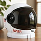 Casco De Astronauta Halloween Nasa Con Visor Fiesta Coldspla Blanco Asttronauta - Miniatura 1