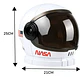 Casco De Astronauta Halloween Nasa Con Visor Fiesta Coldspla Blanco Asttronauta - Miniatura 6