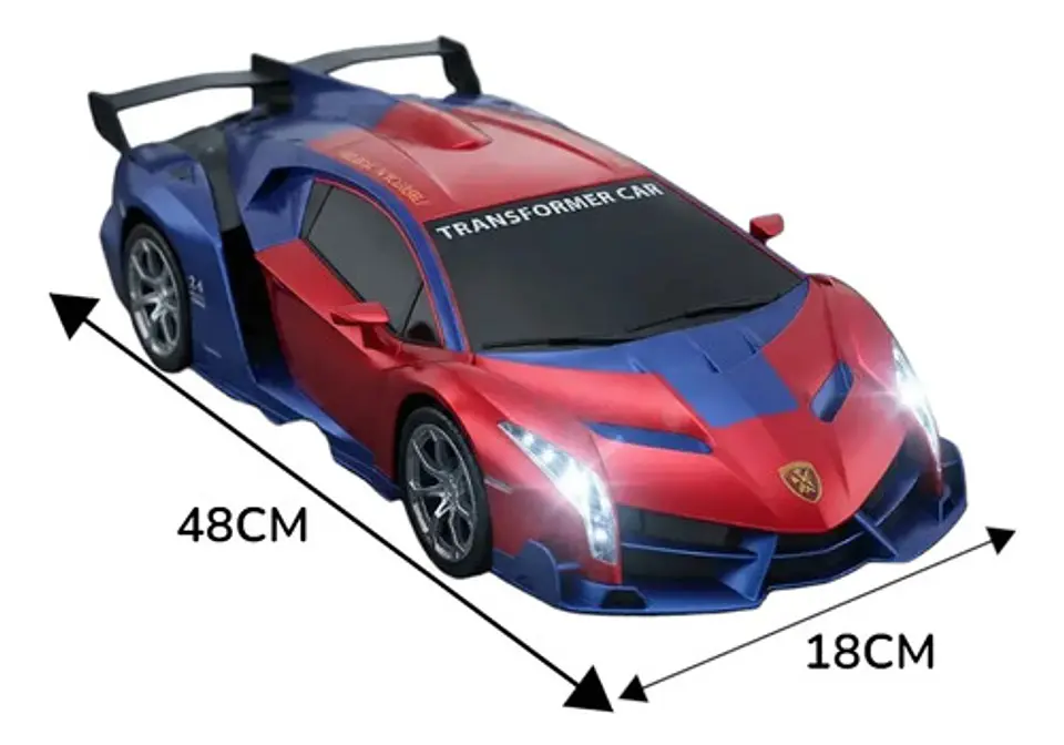Carro Robot Transformable Control Remoto Optimus Prime Luces Rojo/azul Optimus Prime 7